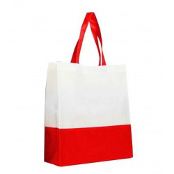 NON WOVEN BAG 2TONE-RED